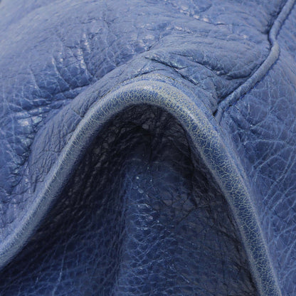 Exclusive Balenciaga Blue Agneau Classic Hardware City — Lifestyle View