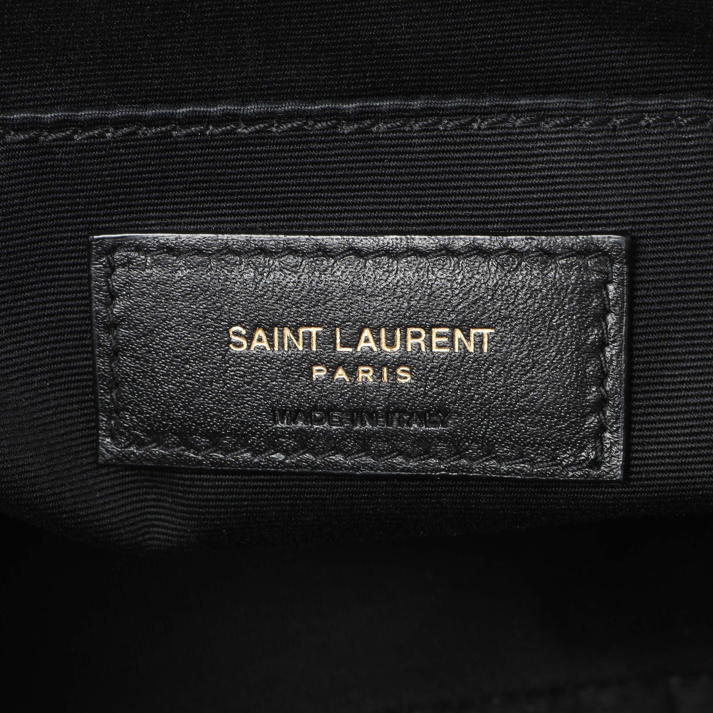 Exclusive Saint Laurent Black Calfskin Matelasse Monogram Lou Camera Bag — Alternate View 9