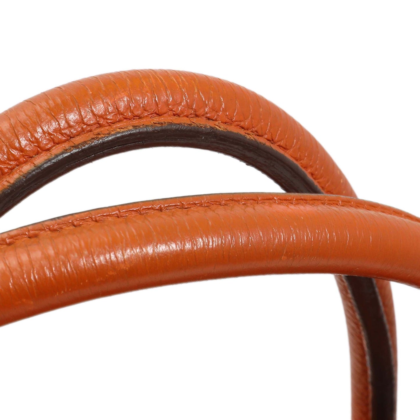 Exclusive Hermes Orange Clemence Birkin 35 — Alternate View 15