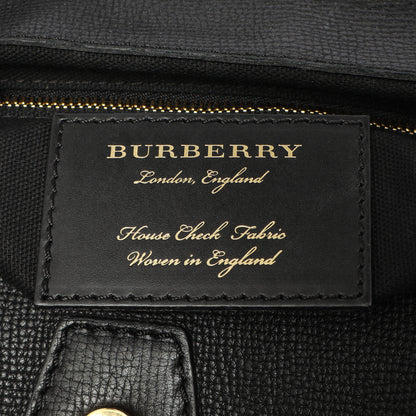 Exclusive Burberry Black Derby Calfskin House Check Medium Camberley — Alternate View 10