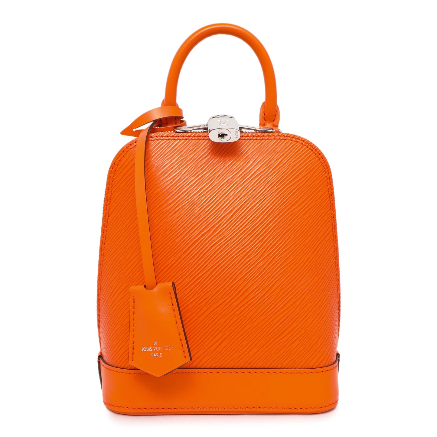 Exclusive Louis Vuitton Orange Epi Alma Backpack — Front View