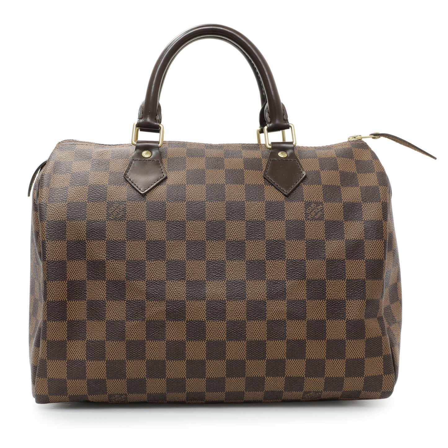 Exclusive Louis Vuitton Damier Ebene Speedy 30 — Front View