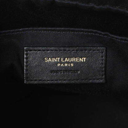 Exclusive Saint Laurent Dark Beige Calfskin Matelasse Monogram Lou Camera Bag — Alternate View 9