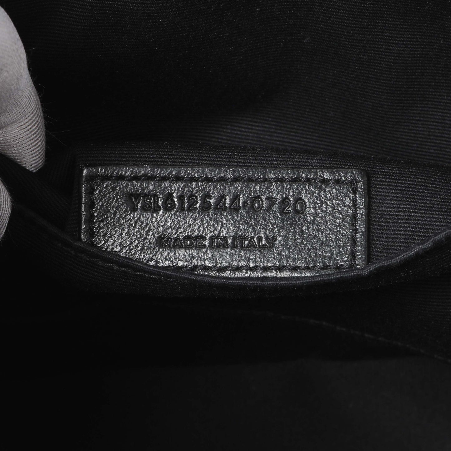 Exclusive Saint Laurent Dark Beige Calfskin Matelasse Monogram Lou Camera Bag — Alternate View 10