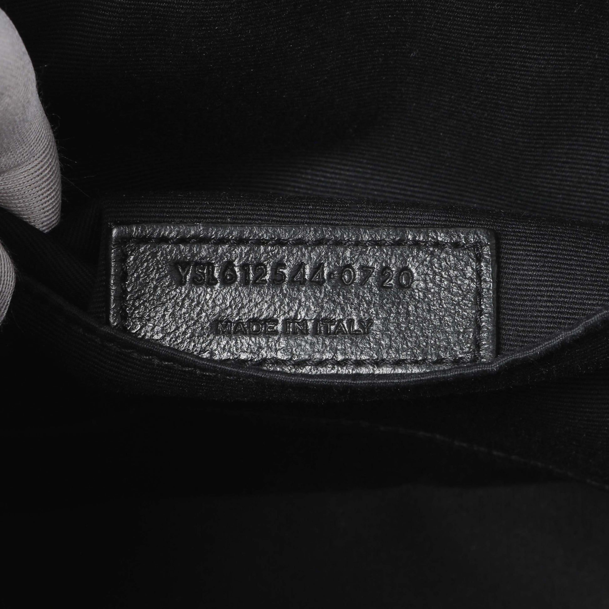 Exclusive Saint Laurent Dark Beige Calfskin Matelasse Monogram Lou Camera Bag — Alternate View 10
