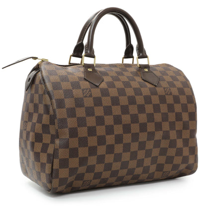 Exclusive Louis Vuitton Damier Ebene Speedy 30 — Side View