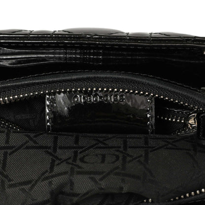 Exclusive Christian Dior Black Patent Cannage Medium Lady Dior — Alternate View 10