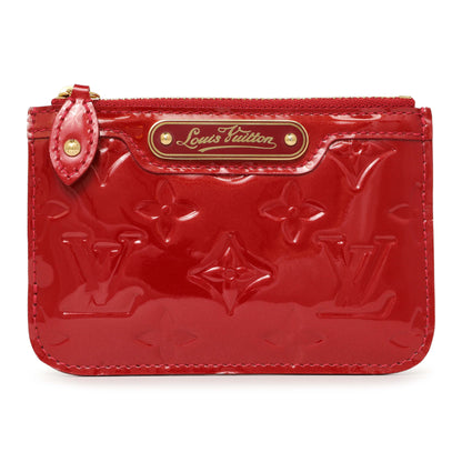 Exclusive Louis Vuitton Pomme D'Amour Vernis Key Pouch — Front View