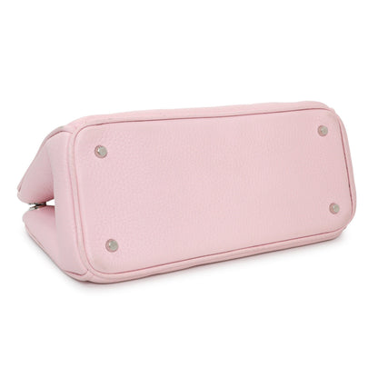 Exclusive Christian Dior Pink Bullcalf Small Diorissimo Tote — Back View