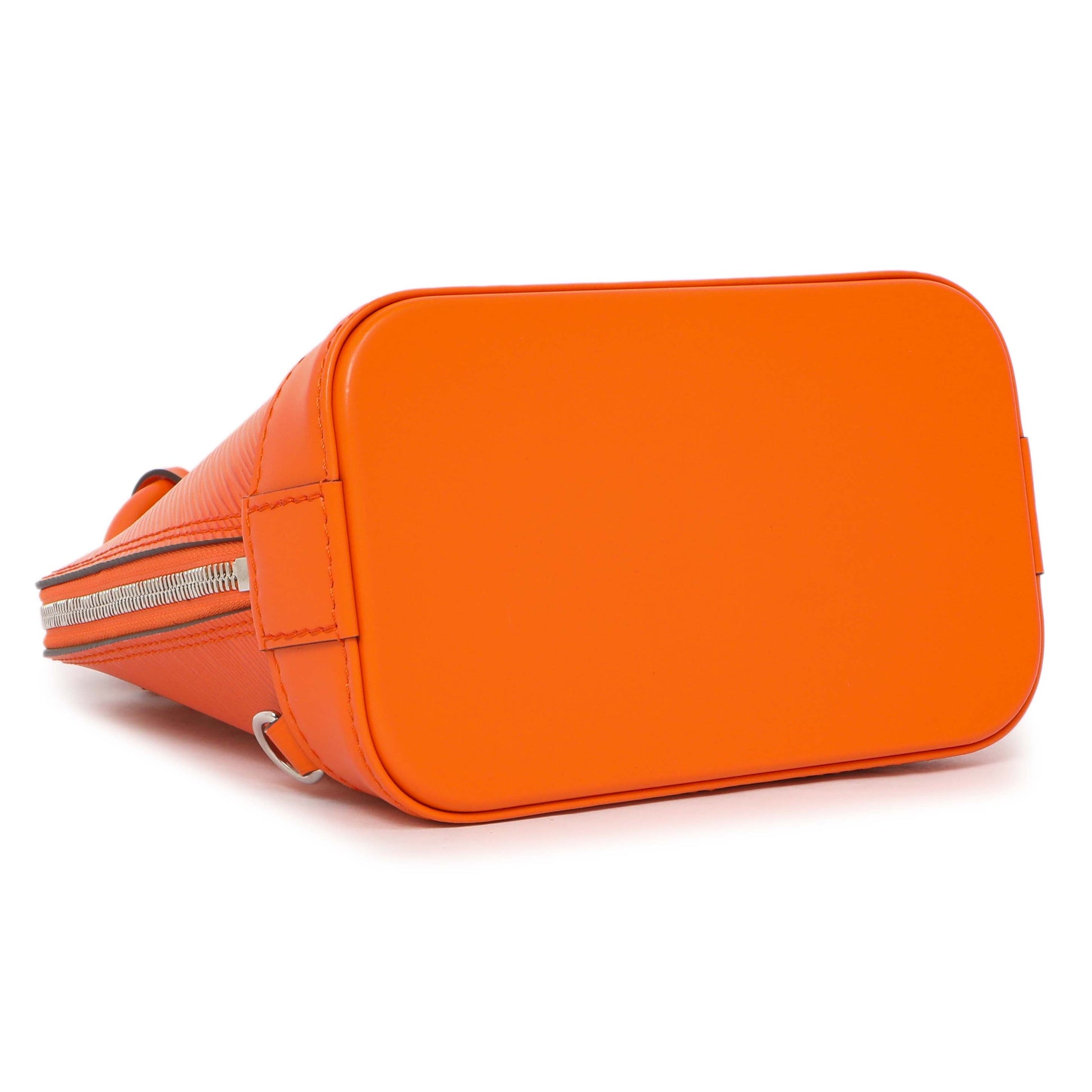 Exclusive Louis Vuitton Orange Epi Alma Backpack — Back View