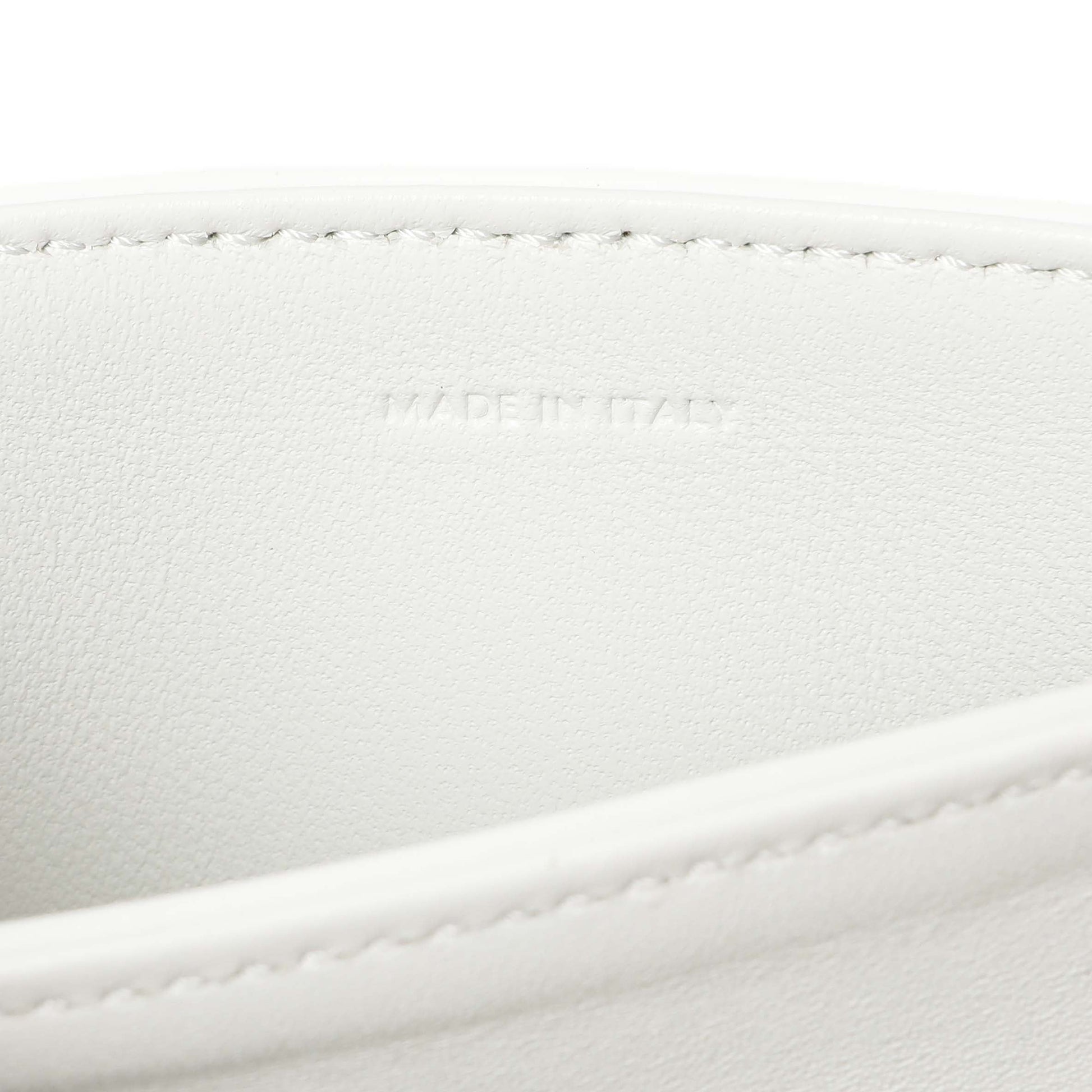 Exclusive Celine Chalk Shiny Calfskin Teen Triomphe — Lifestyle View