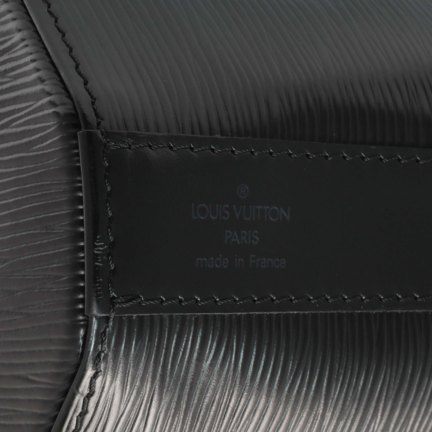 Exclusive Louis Vuitton Black Epi Sac a Dos Drawstring Bag — Alternate View 9
