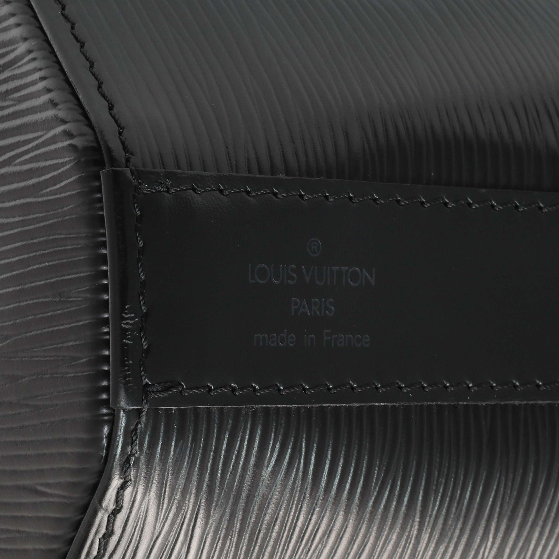 Exclusive Louis Vuitton Black Epi Sac a Dos Drawstring Bag — Alternate View 9