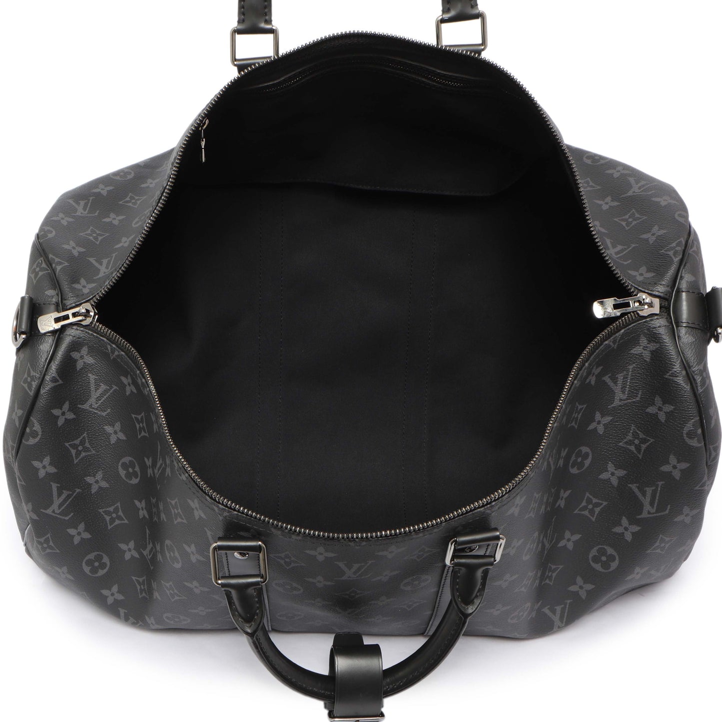 Exclusive Louis Vuitton Monogram Eclipse Keepall 55 Bandouliere — Alternate View 8