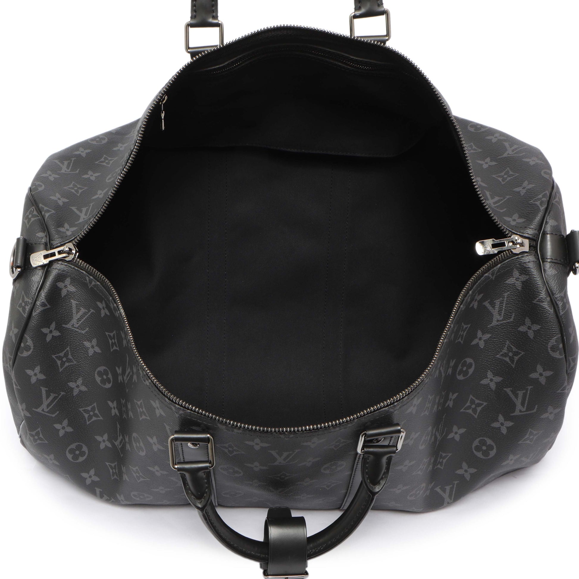 Exclusive Louis Vuitton Monogram Eclipse Keepall 55 Bandouliere — Alternate View 8