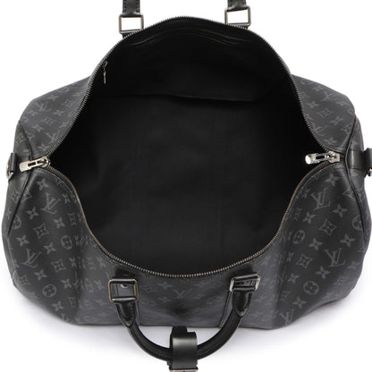 Exclusive Louis Vuitton Monogram Eclipse Keepall 55 Bandouliere — Alternate View 8