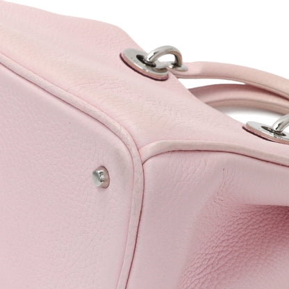 Exclusive Christian Dior Pink Bullcalf Small Diorissimo Tote — Alternate View 7