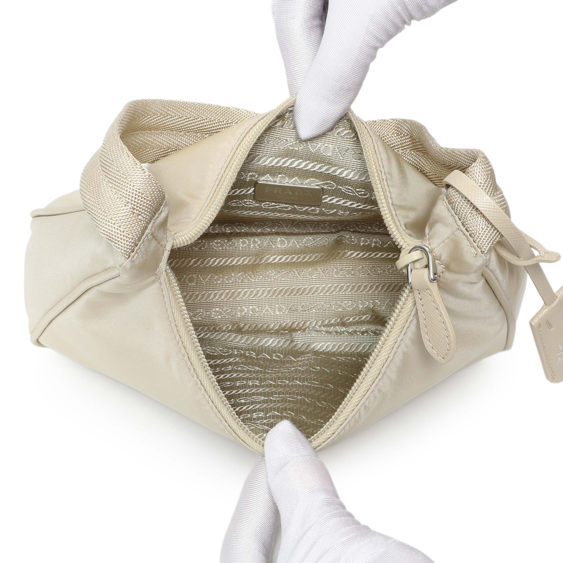 Exclusive Prada Deserto Nylon Mini Re-Edition 2000 Bag — Top View