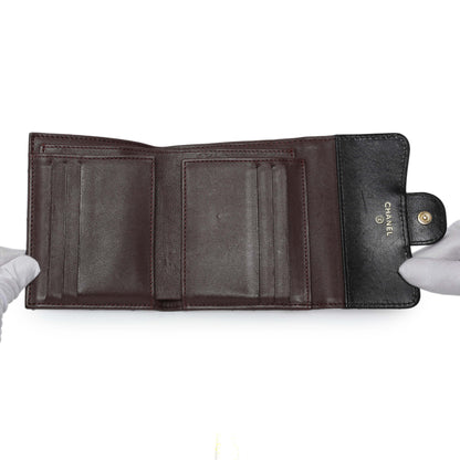 Exclusive Chanel Black Quilted Lambskin Small Flap Wallet — Alternate View 8