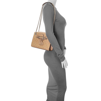 Exclusive Gucci Beige Guccissima Emily Small Chain Shoulder Bag — Alternate View 8