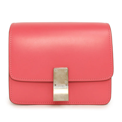 Exclusive Celine Pink Box Calfskin Small Classic Bag — Side View