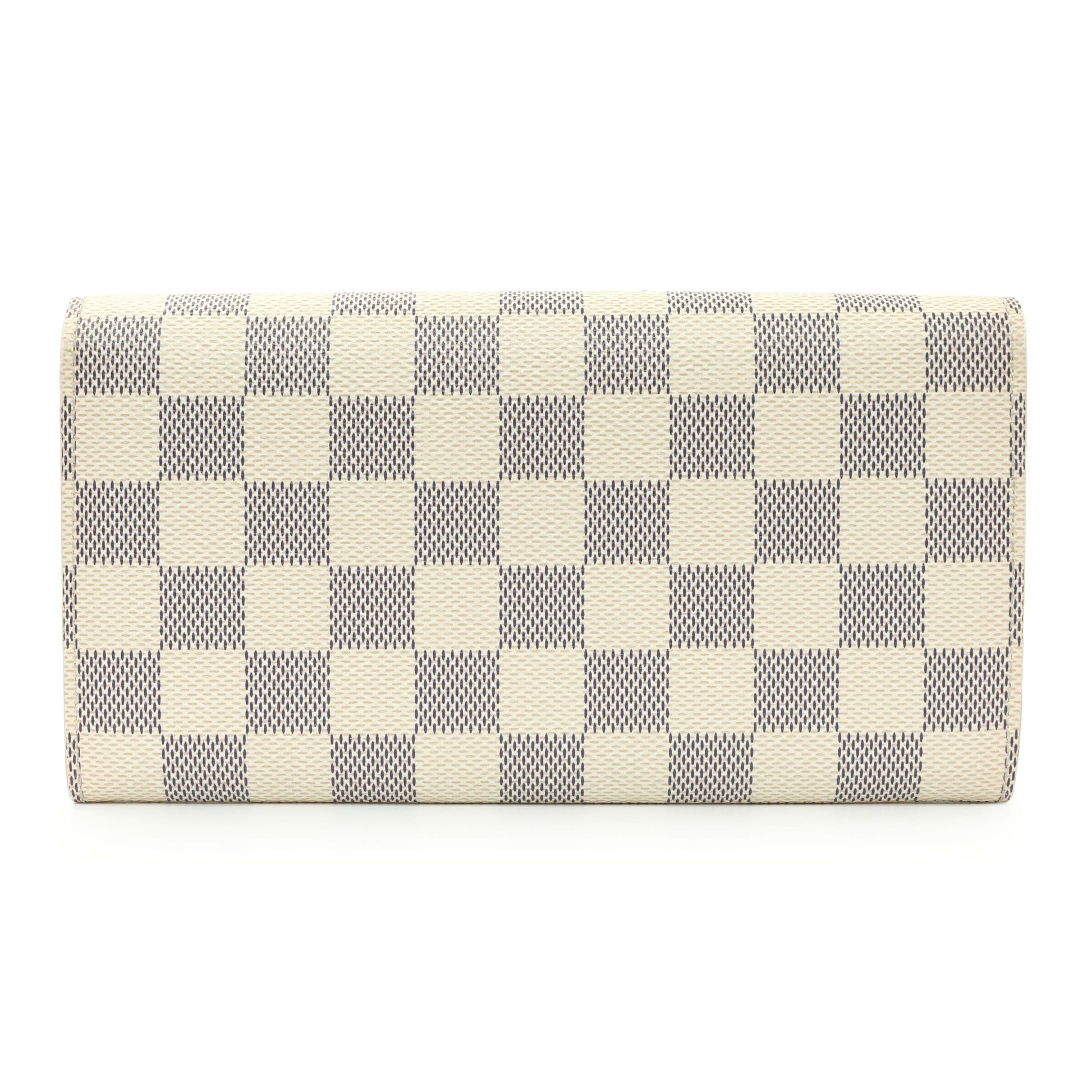 Exclusive Louis Vuitton Damier Azur Sarah Wallet — Side View