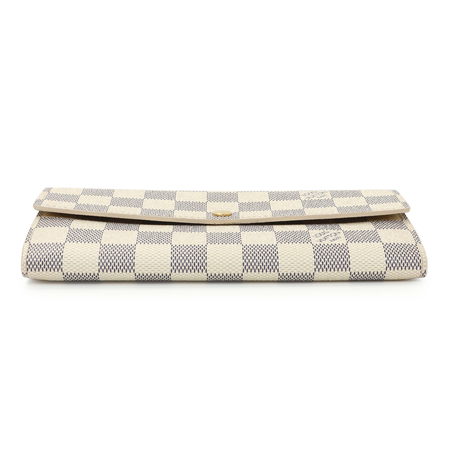 Exclusive Louis Vuitton Damier Azur Sarah Wallet — Back View