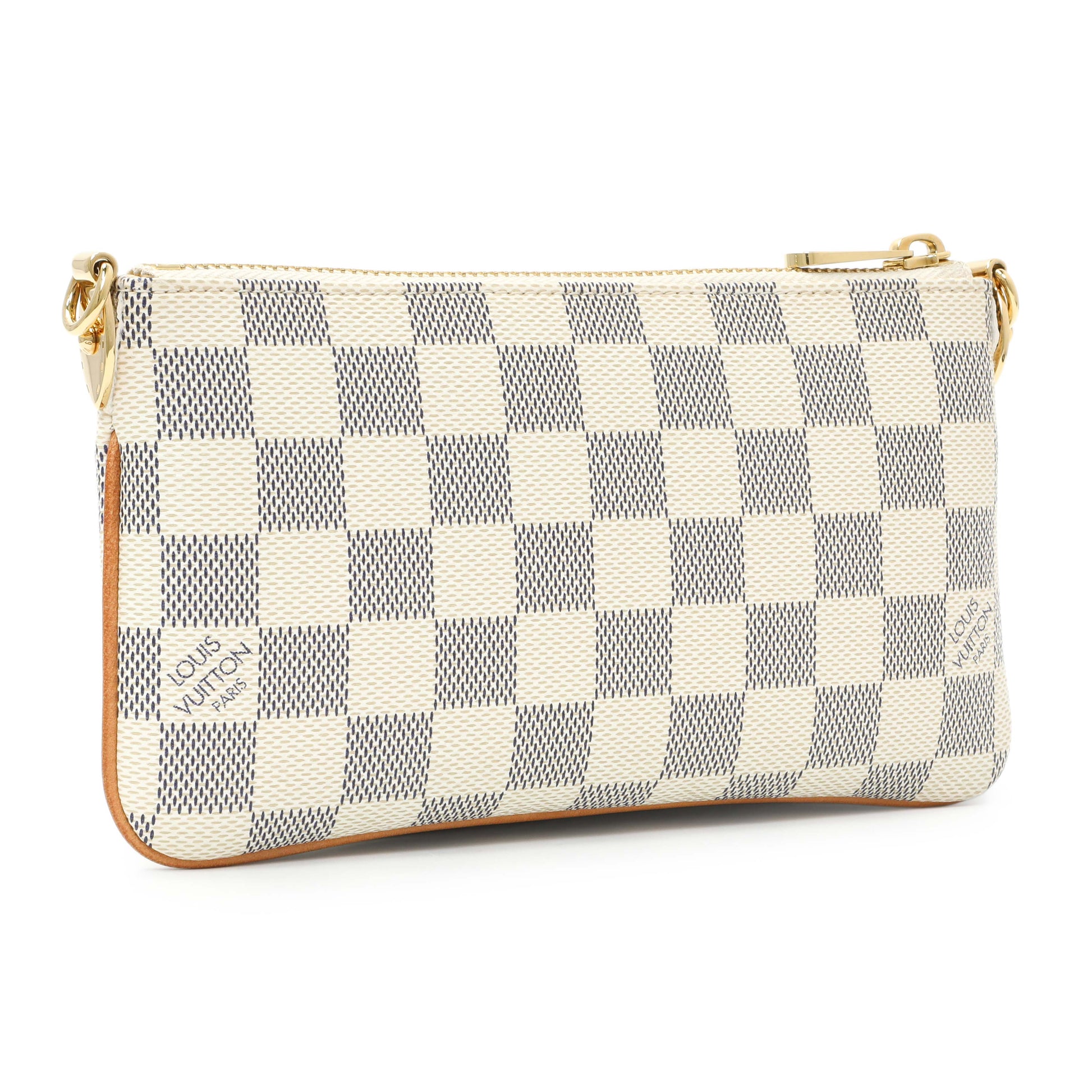 Exclusive Louis Vuitton Damier Azur Pochette Milla MM — Side View