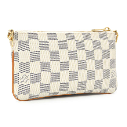 Exclusive Louis Vuitton Damier Azur Pochette Milla MM — Side View