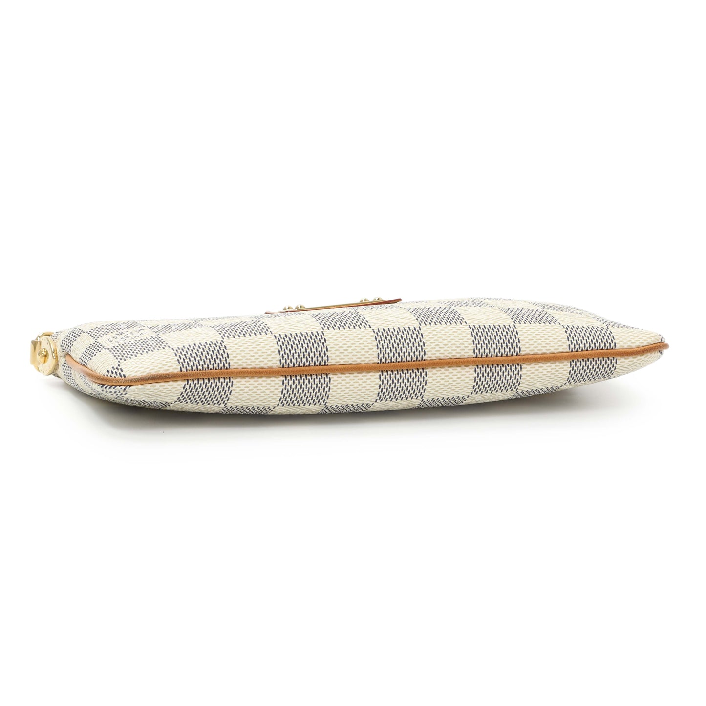 Exclusive Louis Vuitton Damier Azur Pochette Milla MM — Back View