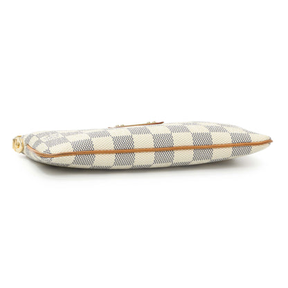 Exclusive Louis Vuitton Damier Azur Pochette Milla MM — Back View