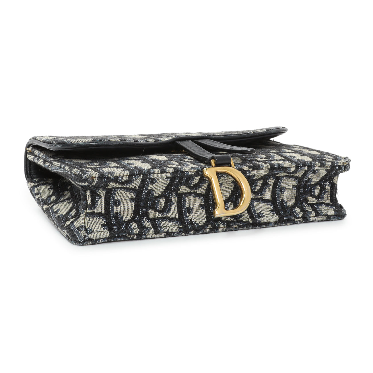 Exclusive Christian Dior Oblique Saddle Belt Bag — Back View