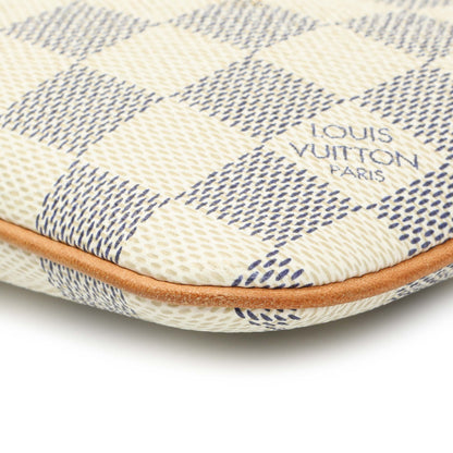 Exclusive Louis Vuitton Damier Azur Pochette Milla MM — Detail View