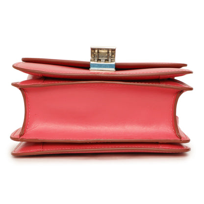 Exclusive Celine Pink Box Calfskin Small Classic Bag — Detail View