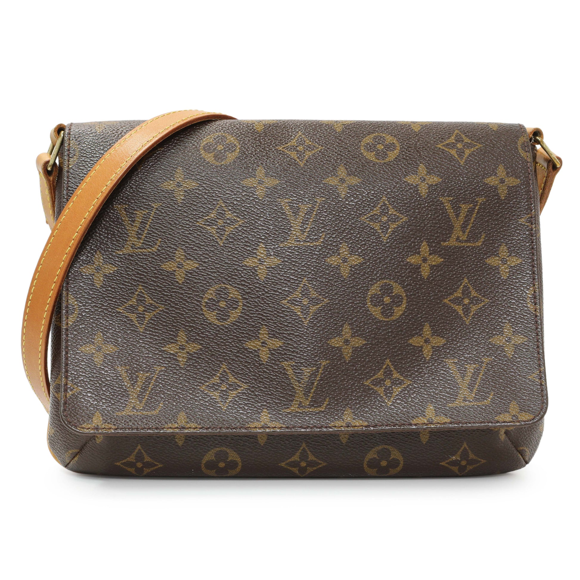 Exclusive Louis Vuitton Monogram Musette Tango Long Strap — Front View