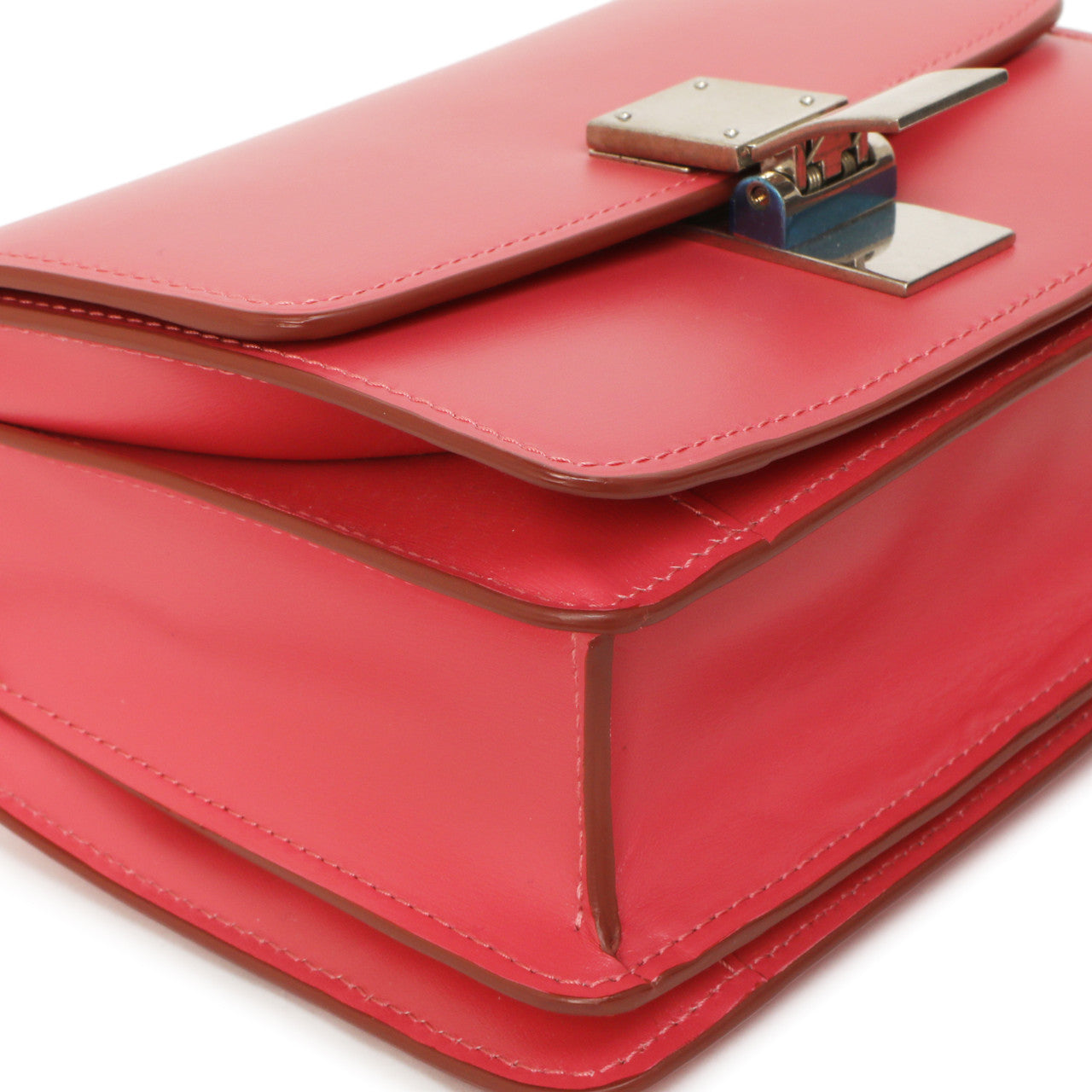 Exclusive Celine Pink Box Calfskin Small Classic Bag — Lifestyle View