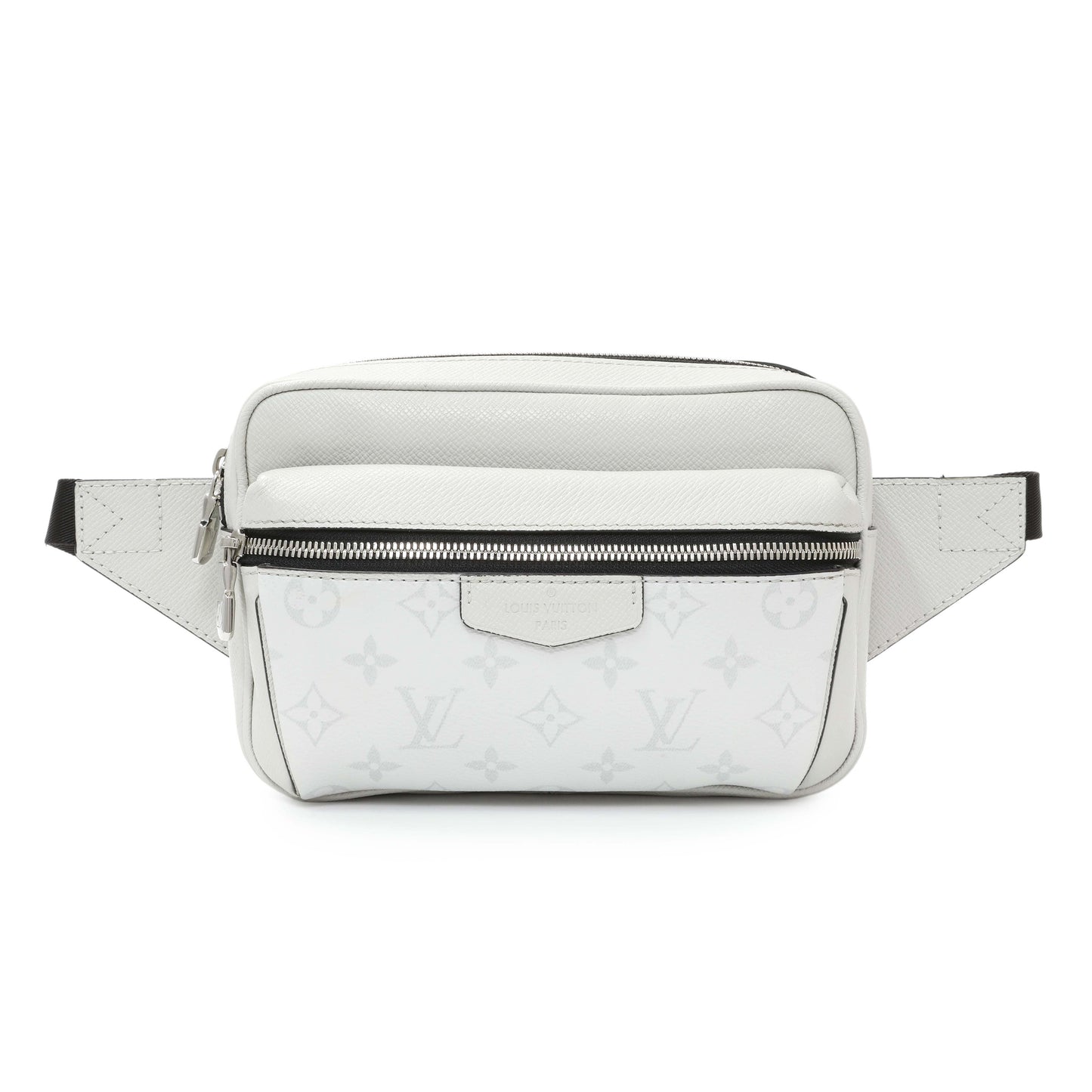 Exclusive Louis Vuitton White Monogram Taiga Outdoor Bumbag — Front View