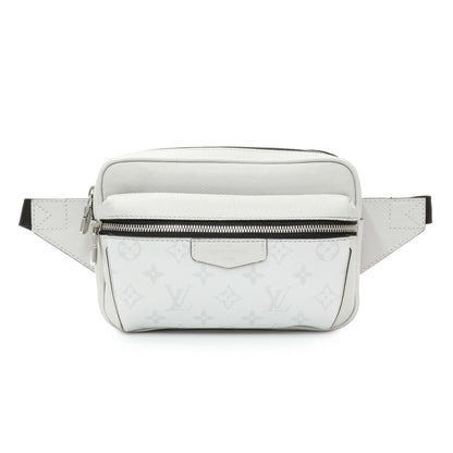 Exclusive Louis Vuitton White Monogram Taiga Outdoor Bumbag — Front View