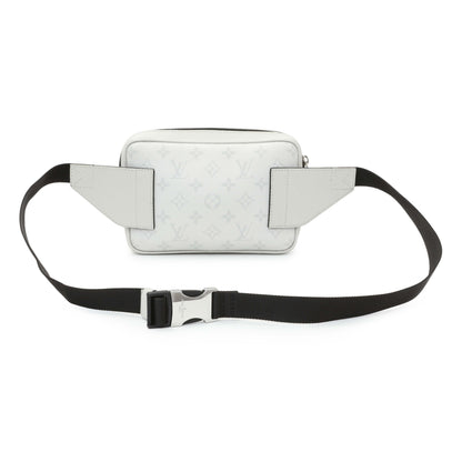 Exclusive Louis Vuitton White Monogram Taiga Outdoor Bumbag — Side View