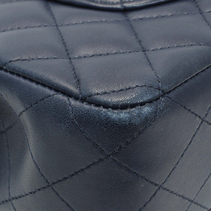 Exclusive Chanel Blue Quilted Lambskin Medium Classic Double Flap — Alternate View 7