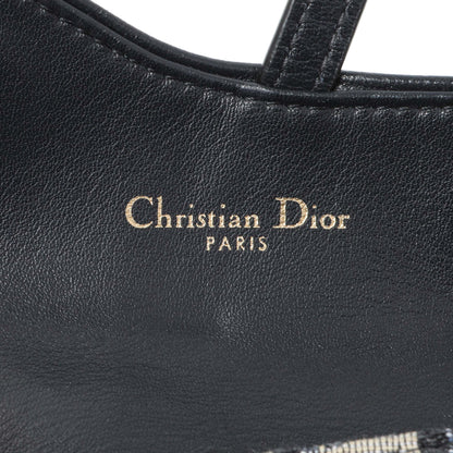 Exclusive Christian Dior Oblique Nano Saddle Chain Pouch — Detail View
