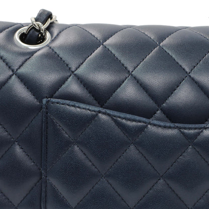Exclusive Chanel Blue Quilted Lambskin Medium Classic Double Flap — Alternate View 12