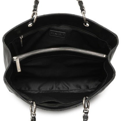 Exclusive Chanel Black Quilted Caviar Grand Shopping Tote GST — Alternate View 8