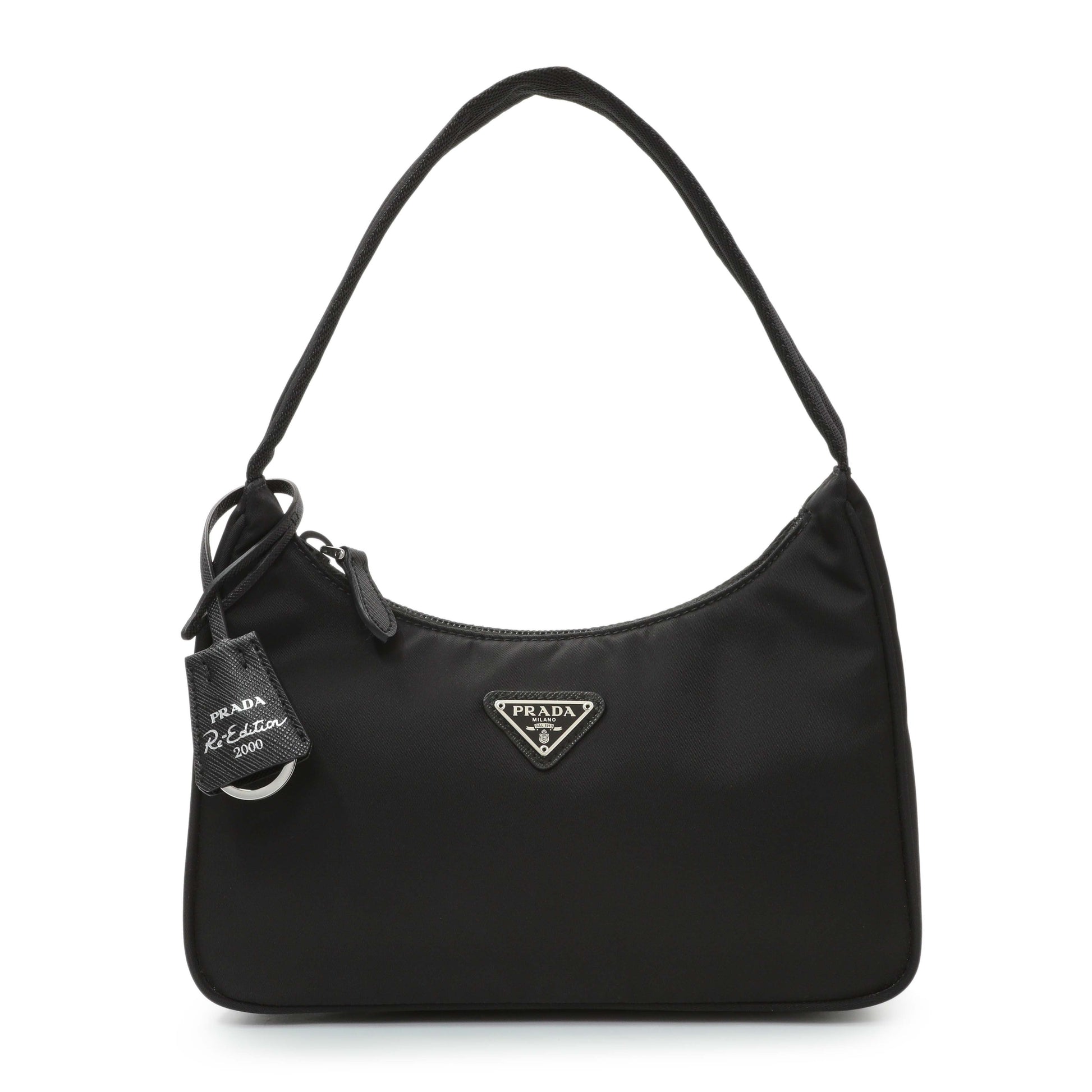 Exclusive Prada Black Re-Nylon Mini Re-Edition 2000 — Front View