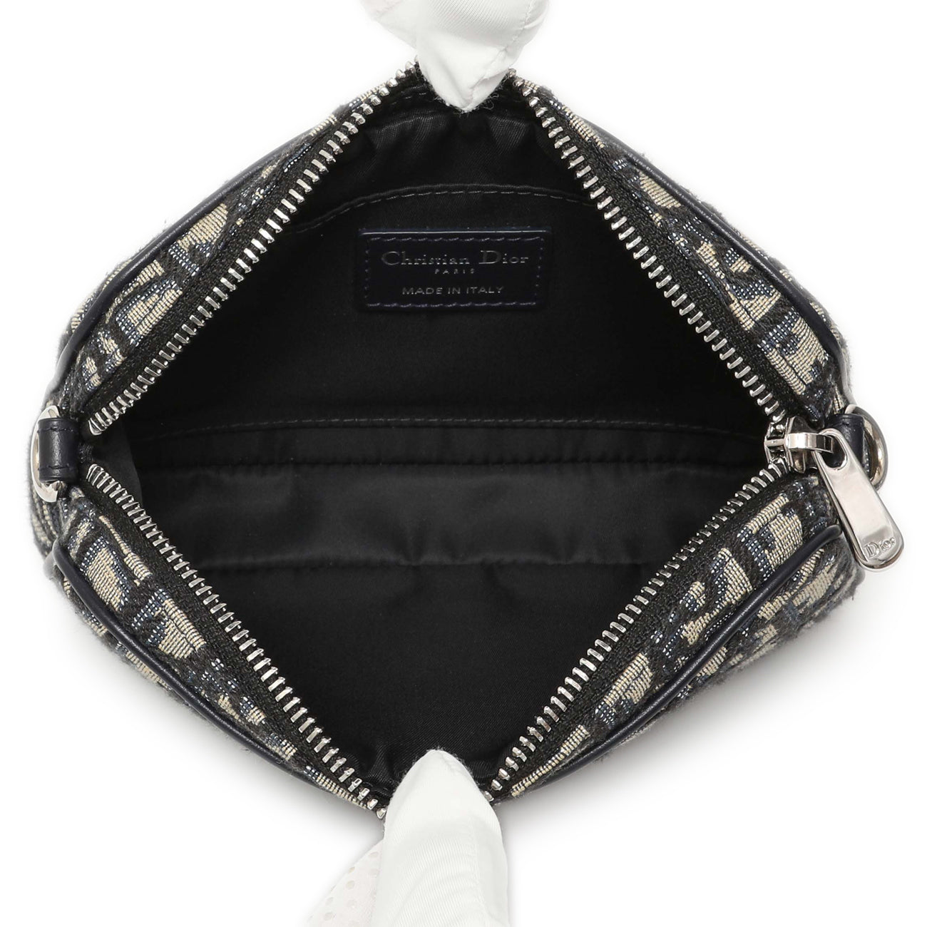 Exclusive Christian Dior Blue Oblique Kids' Small Multifunctional Bag — Top View