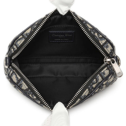 Exclusive Christian Dior Blue Oblique Kids' Small Multifunctional Bag — Top View