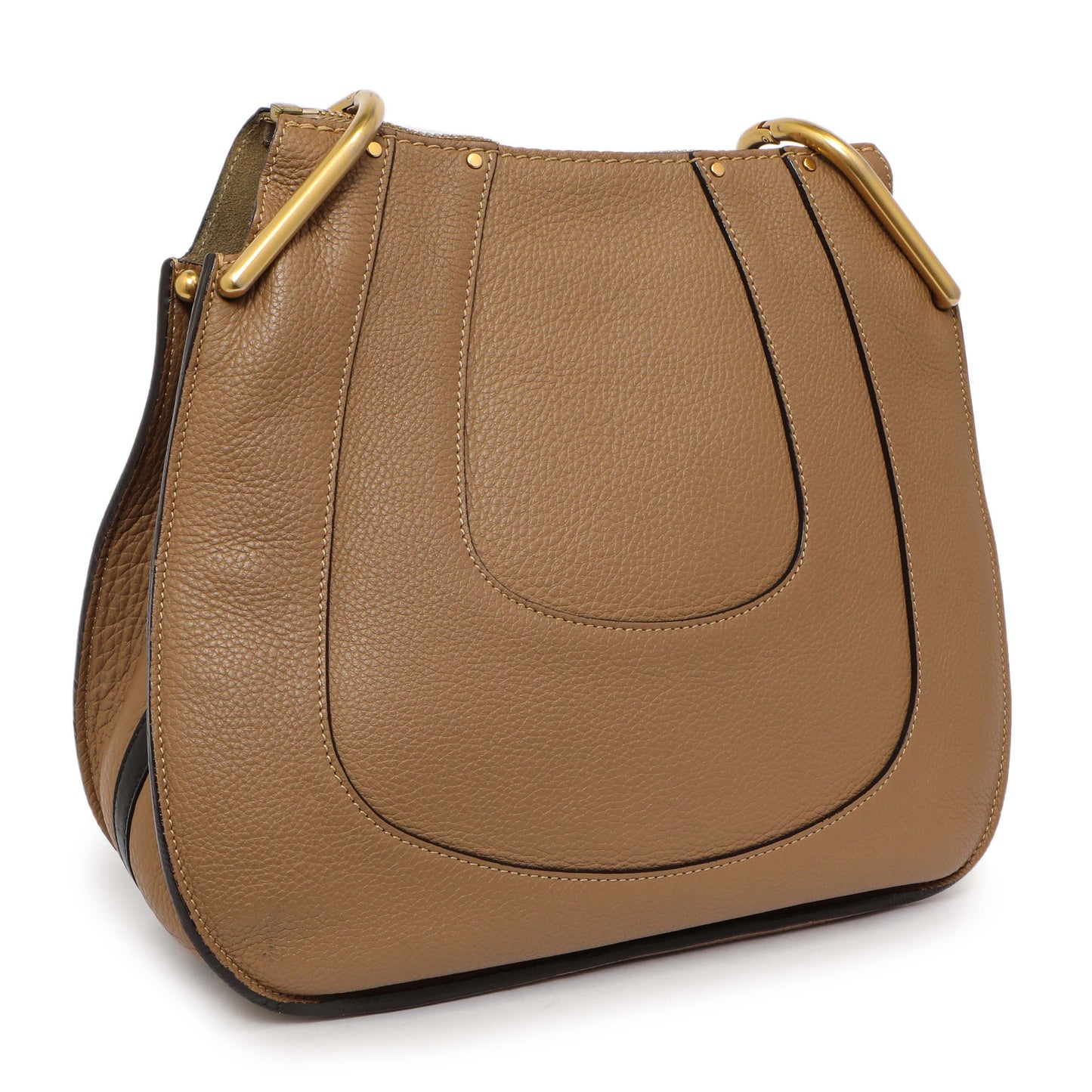 Exclusive Chloe Nut Grained Calfskin Small Hayley Hobo — Back View