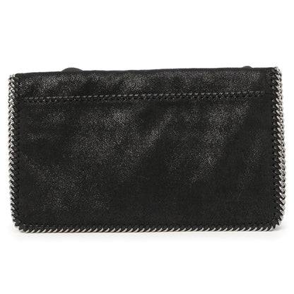Exclusive Stella McCartney Black Shaggy Deer Cavendish Zipper Clutch — Side View
