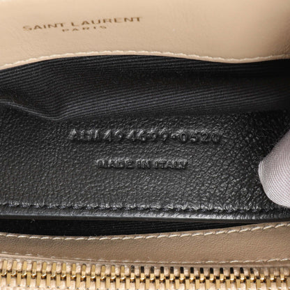 Exclusive Saint Laurent Dark Beige Calfskin Loulou Chain Small Satchel — Alternate View 10
