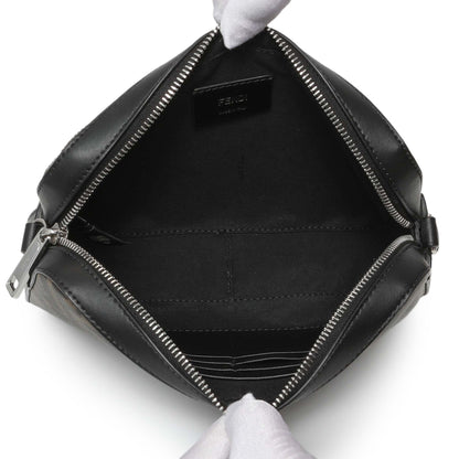Exclusive Fendi Diagonal Brown FF Canvas Camera Case — Top View